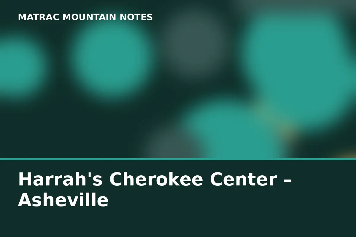 Harrah's Cherokee Center – Asheville